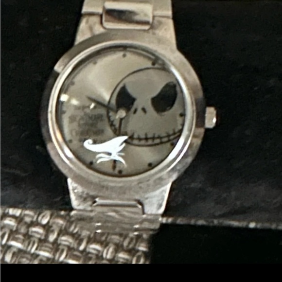 Disney Accessories Vintage Nightmare Before Christmas Silver Watch